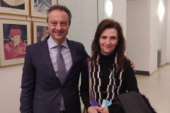 Dr. Porta con Milagros López