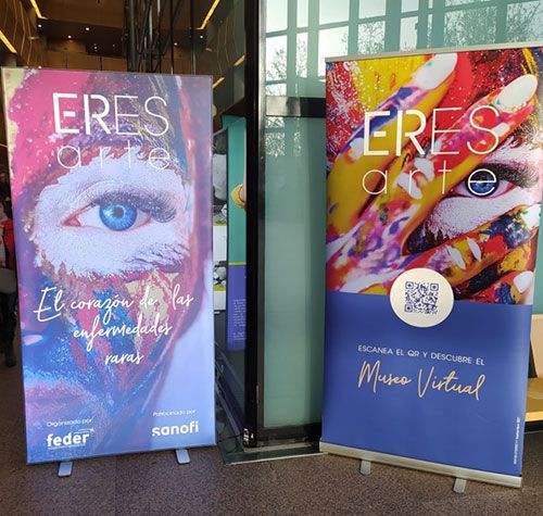 Acto Institucional de FEDER en la Comunidad de Madrid Carteles Exposición ERes Arte · Acto Institucional de FEDER en la Comunidad de Madrid