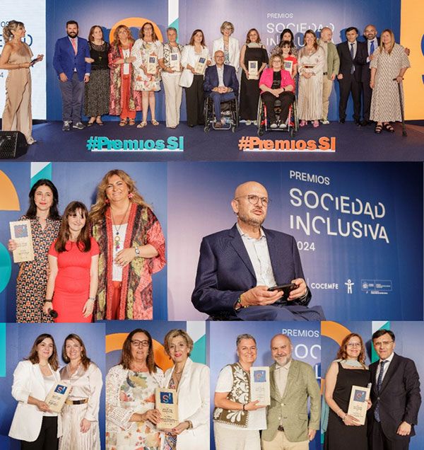 Fotos de la entrega de los Premios SOCIEDAD INCLUSIVA 2024 de COCEMFE