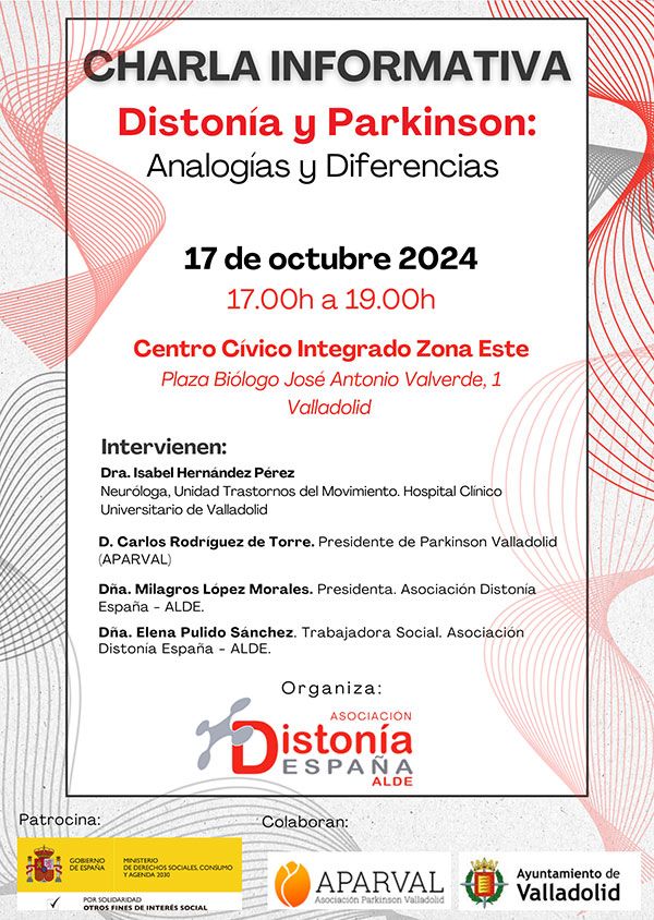Programa Distonía y Parkinson Charla informativa en Valladolid 2024