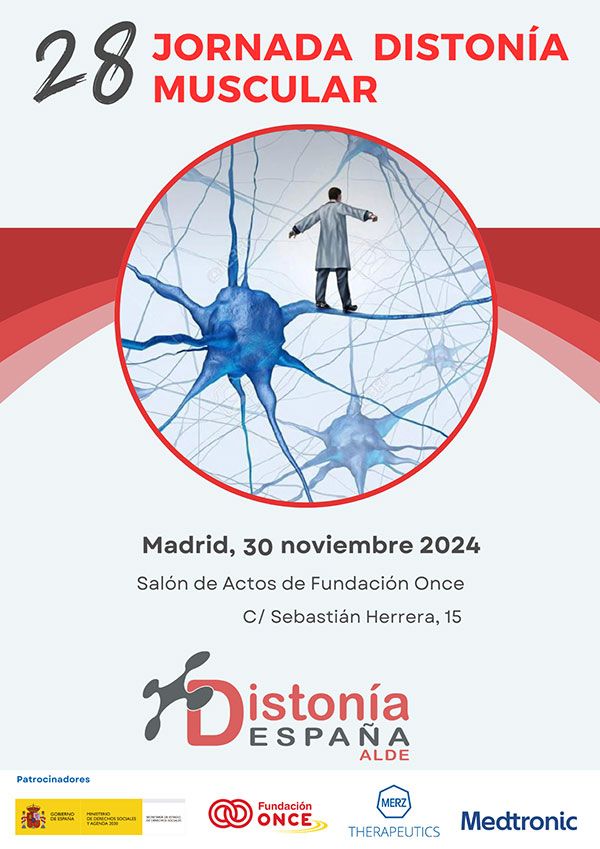 Cartel de la 28 Jornada sobre Distonía 2024