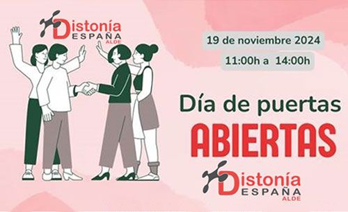 Banner de Puertas Abiertas Distonía España · ALDE 2024