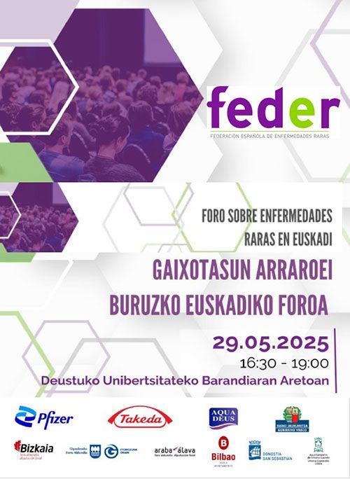 Cartel Foro Enfermedades Raras en Euskadi 2025