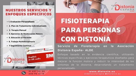 Servicio de Fisioterapia para personas con distonía