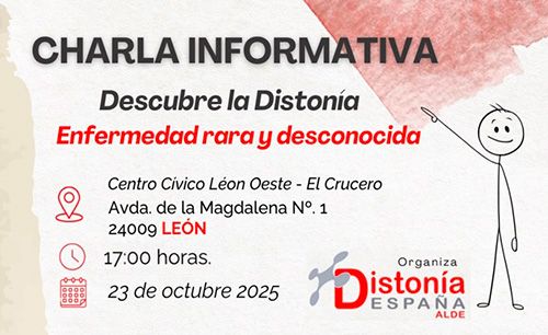 Charla informativa en León · Descubre la Distonía