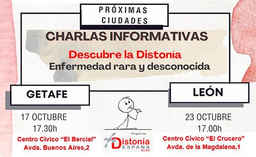 Próximas charlas informativas: Descubre la Distonía