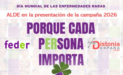 ALDE junto a FEDER en la presentación de la campaña por el Día Mundial de las Enfermedades Raras 2026